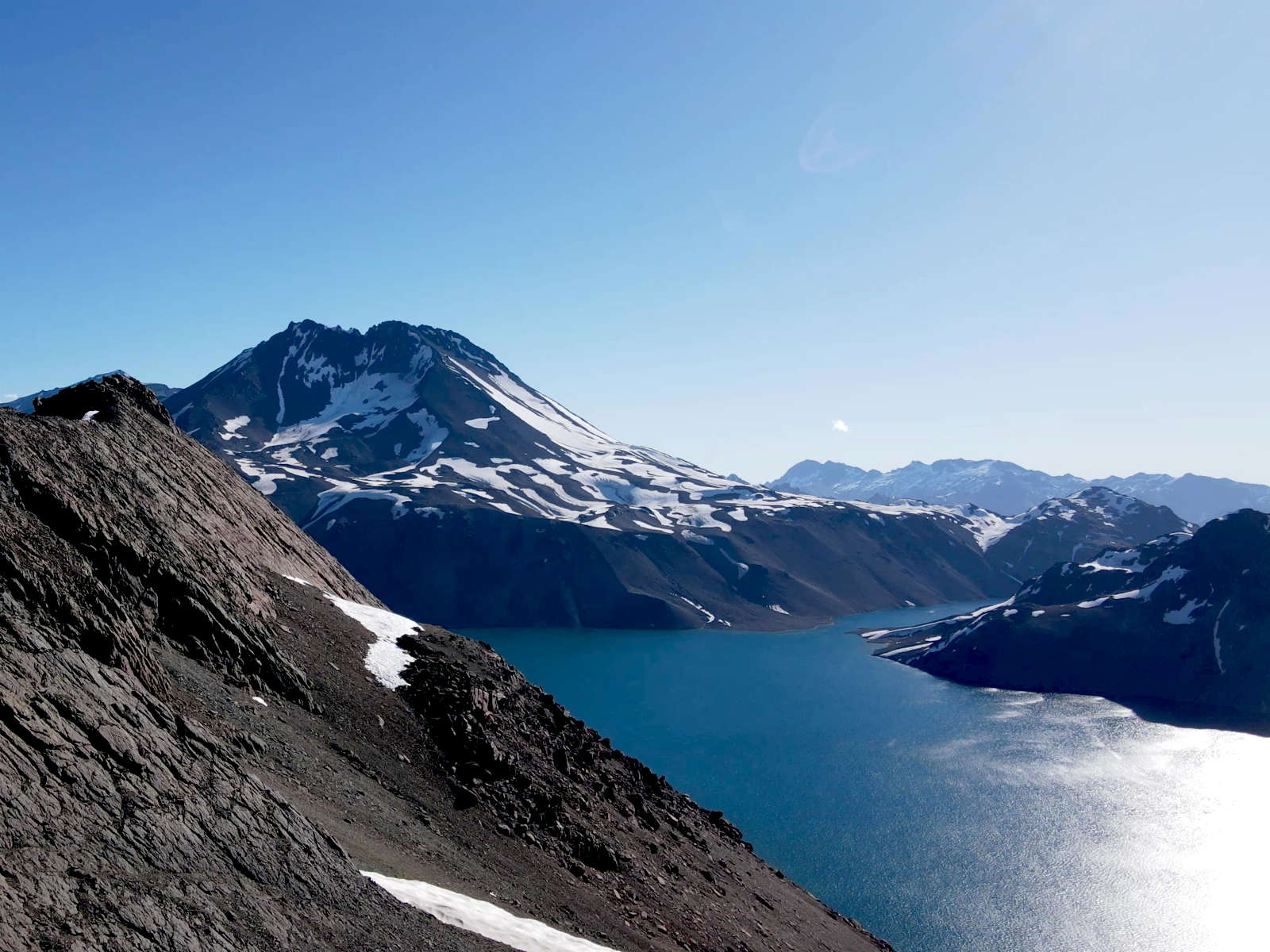 Laguna Teno y Volcán Peteroa